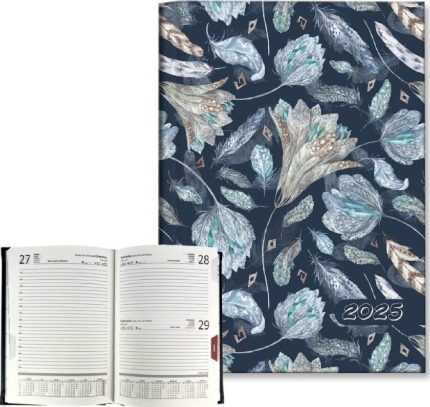 Kalender 2025 B6 Daglig Blomster Boho