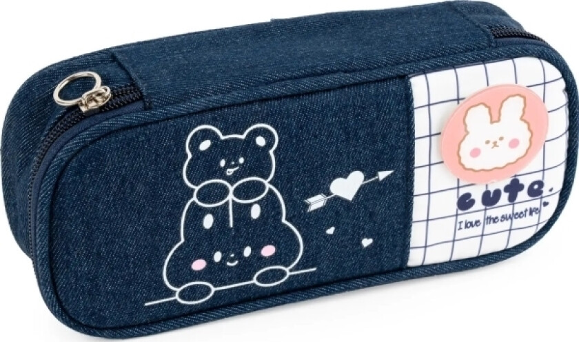 Case Pencil Case Cute 2 Navy Blue
