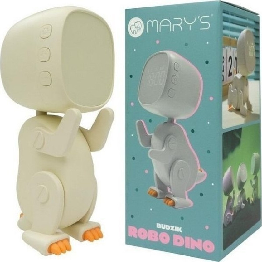 Mary`S Robo Dino Alarm Clock White - Mw61058