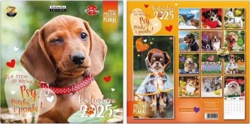 2025 Veggkalender Klassiske Hunder