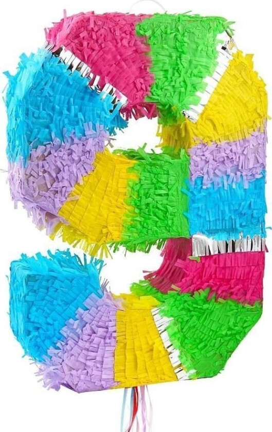 Piñata Nummer 9 Kake 50X35x7,5Cm