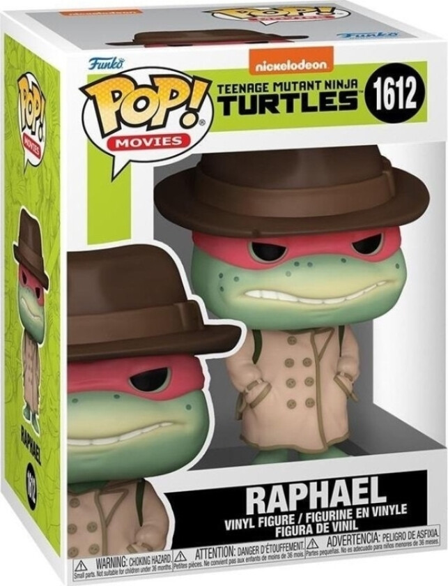 Funko! Pop Vinyl Teenage Mutant Ninja Turtles Raphael W/Coat & Hat