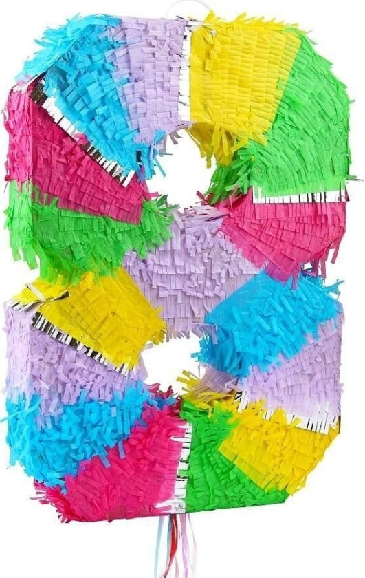 Piñata Nummer 8 Kake 50X35x7,5Cm