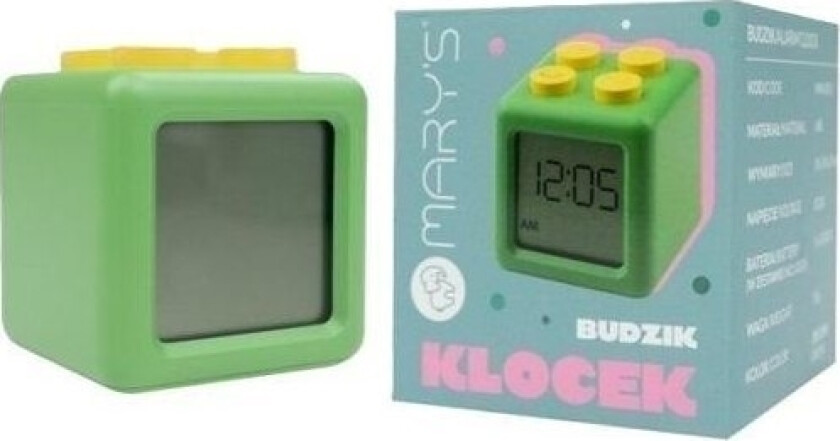 Mary`S Alarm Clock Block Green - Mw61051