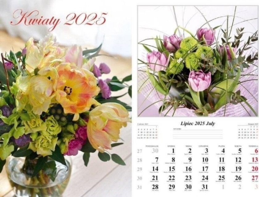 2025 Veggkalender Blomster