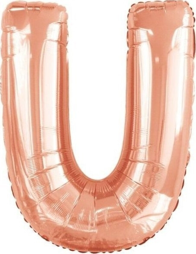 Balon Foliowy Litera U Róowe Zoto 65,5X86cm
