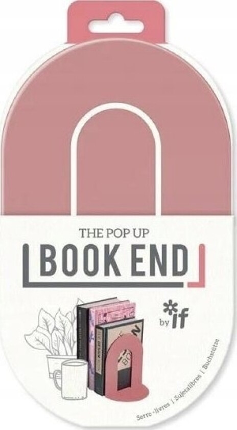 Bokslutt Bokstøtte Pulverrosa