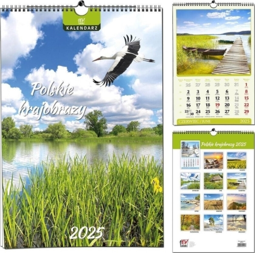 Kalender 2025 7 Plater B3 Polske Landskap