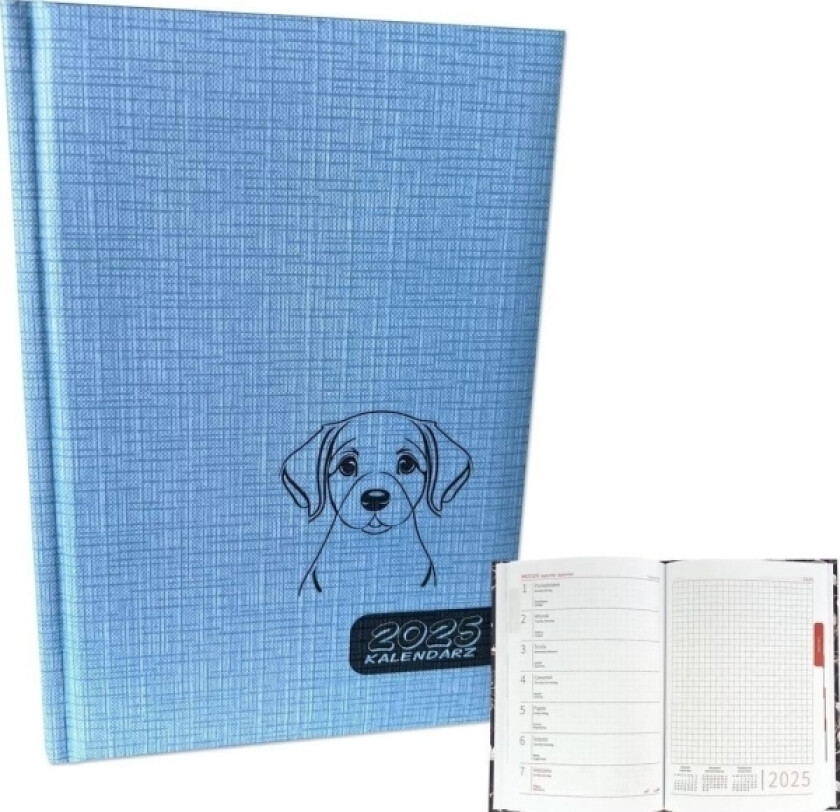 Kalender 2025 A5 Ukentlig Labrador