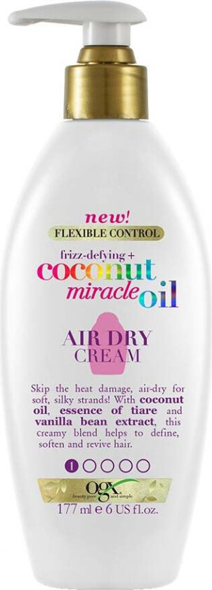 Bilde av Coconut Miracle Oil Air Dry Cream, 177 ml  Varmebeskyttelse