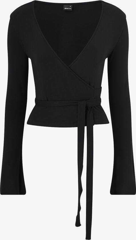 Topp Wrap Top - Svart