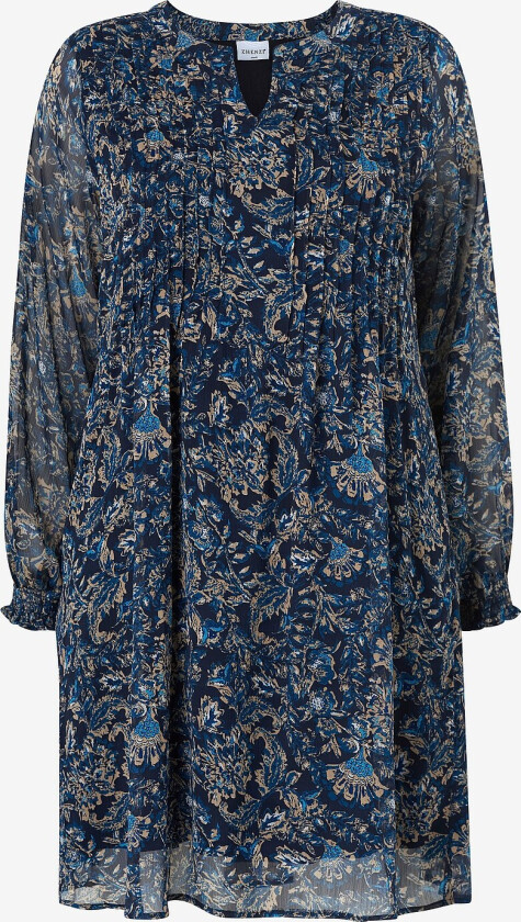 Kjole Barb 477-dress L/S - Blå