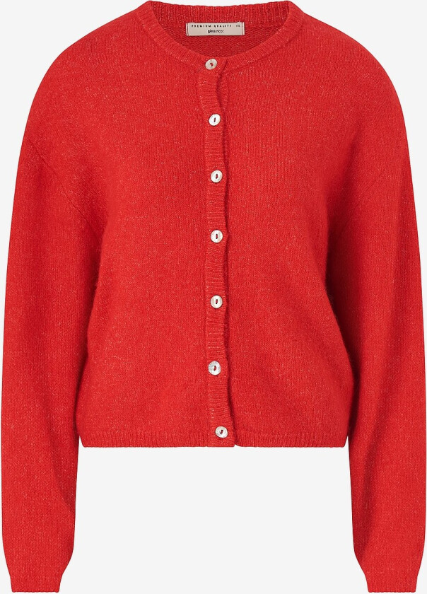 Kardigan Knitted Cardigan - Rød