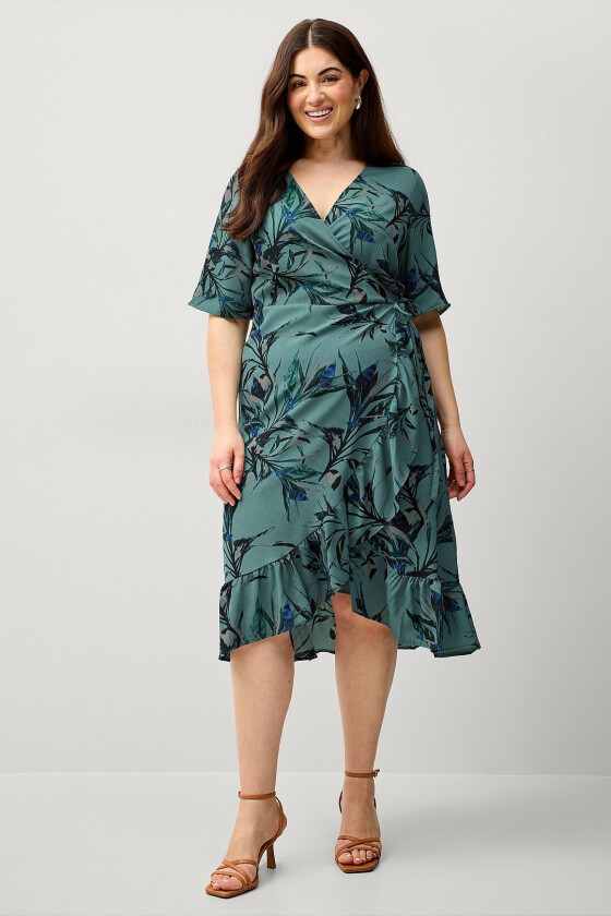 Omslagskjole caAnni 1/2 Blk Wrap Dress - Grønn