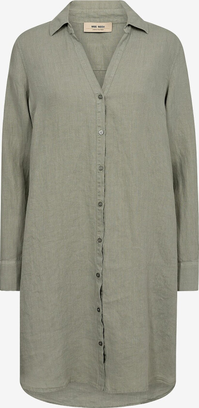Kjole mmRielle Linen Dress - Blå