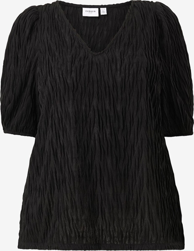 Topp viPlisso V-neck 2/4 Sleeve Curve - Svart