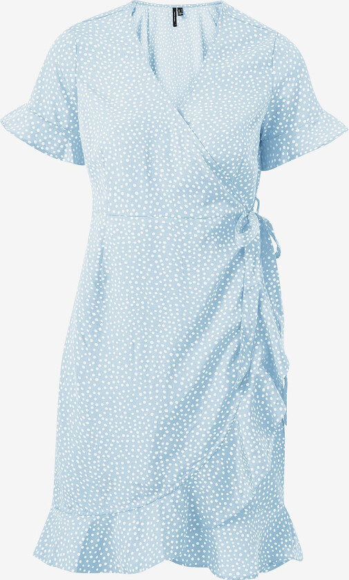 Omslagskjole vmHenna Henna 2/4 Wrap Frill Dress Wvn - Blå