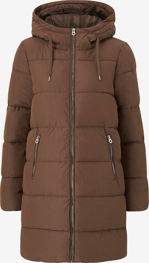 Kåpe onlDolly Long Puffer Coat - Brun