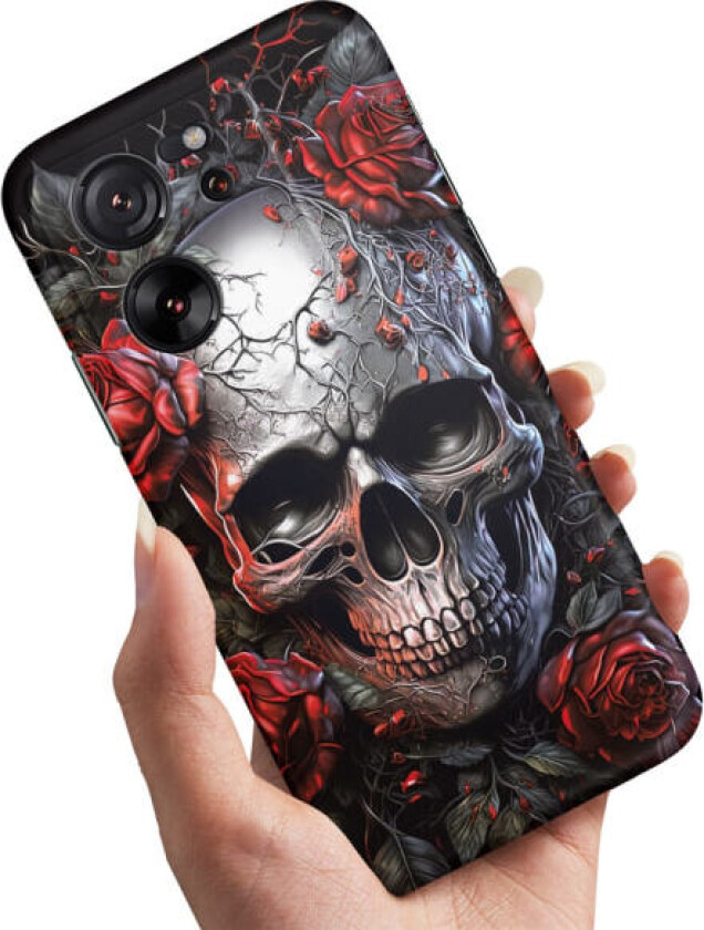 Xiaomi 13T/13T Pro - Deksel/Mobildeksel Skull Roses
