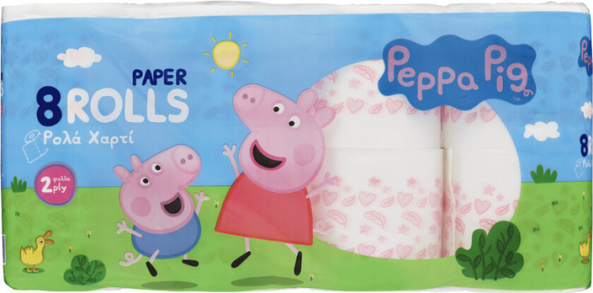 Toalettpapir Mønstret 8rl