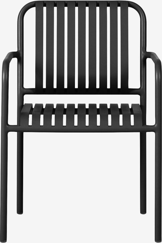 Stabelbar hagestol Ashiya 2-pakning, Svart