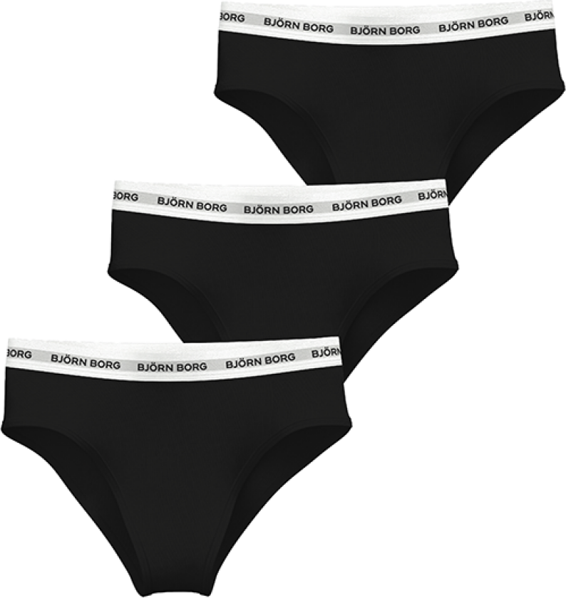 Logo Highwaist Briefs 3-pk Svart