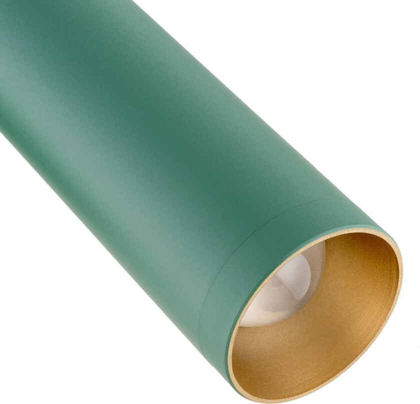 LED-vegglampe Rulo, grønn, stål, 3000 K