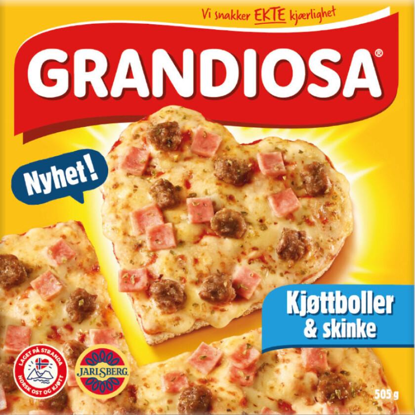 Pizza Kjøttboller&skinke 505g