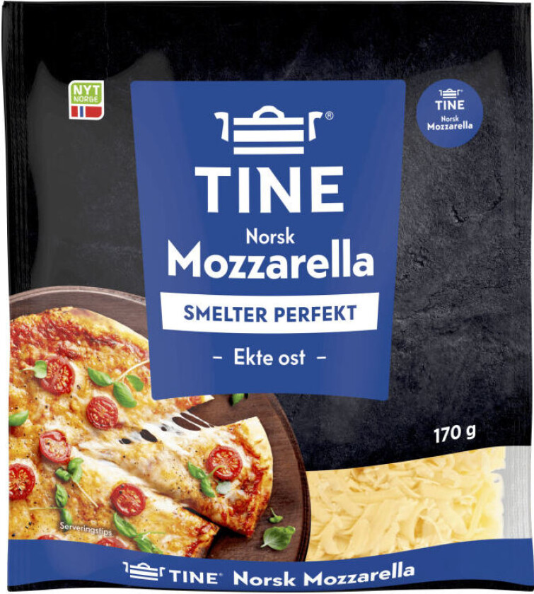 Norsk Mozzarella Revet Ost 170g