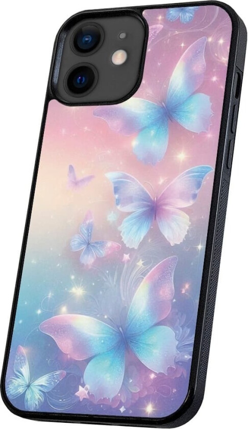 iPhone 12 Mini - Deksel/Mobildeksel Butterflies