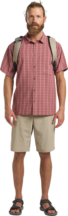 Men's Meseta Shirt Check Dark Rust