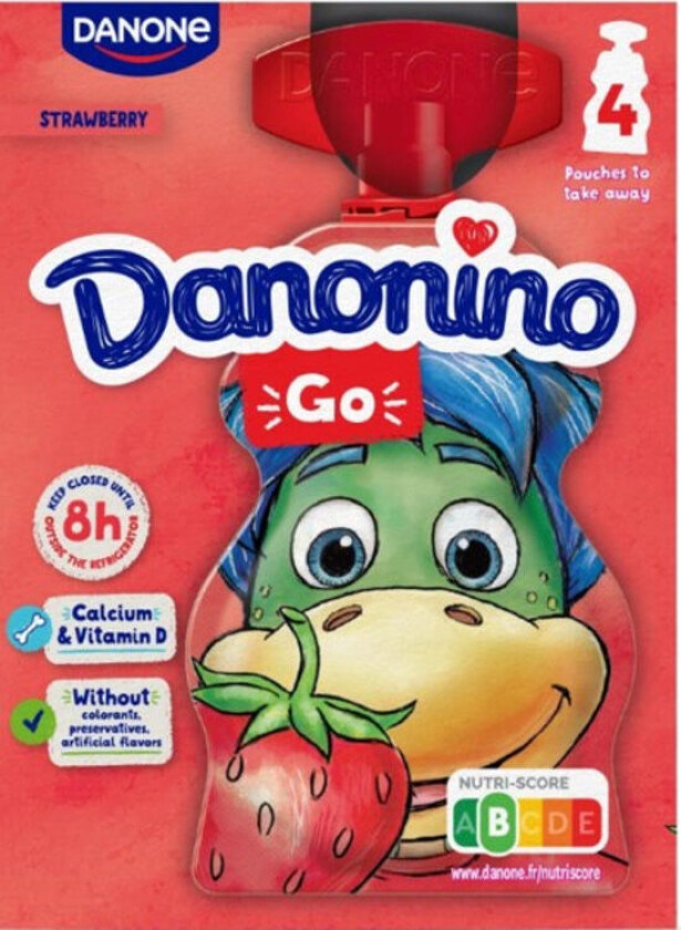 Yoghurt Klemposer Banan&jordbær 280g