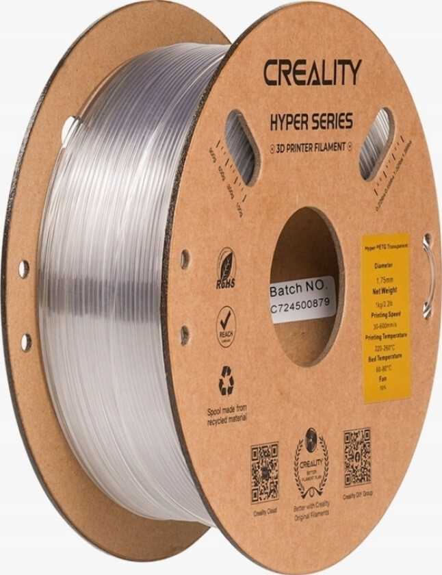 Filament Hyper Petg, 1Kg, 1,75Mm, Transparent (3301030042)