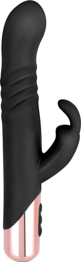 Rosy Gold: Thrusting Rabbit Vibrator