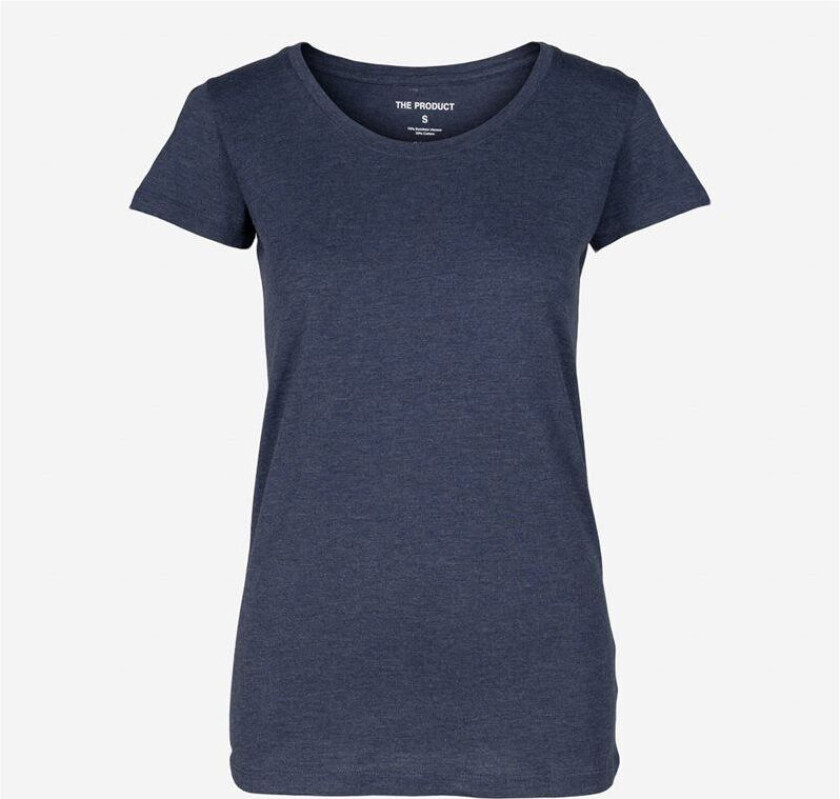 Wmn T-Shirt 80 Blue Melange Blå S