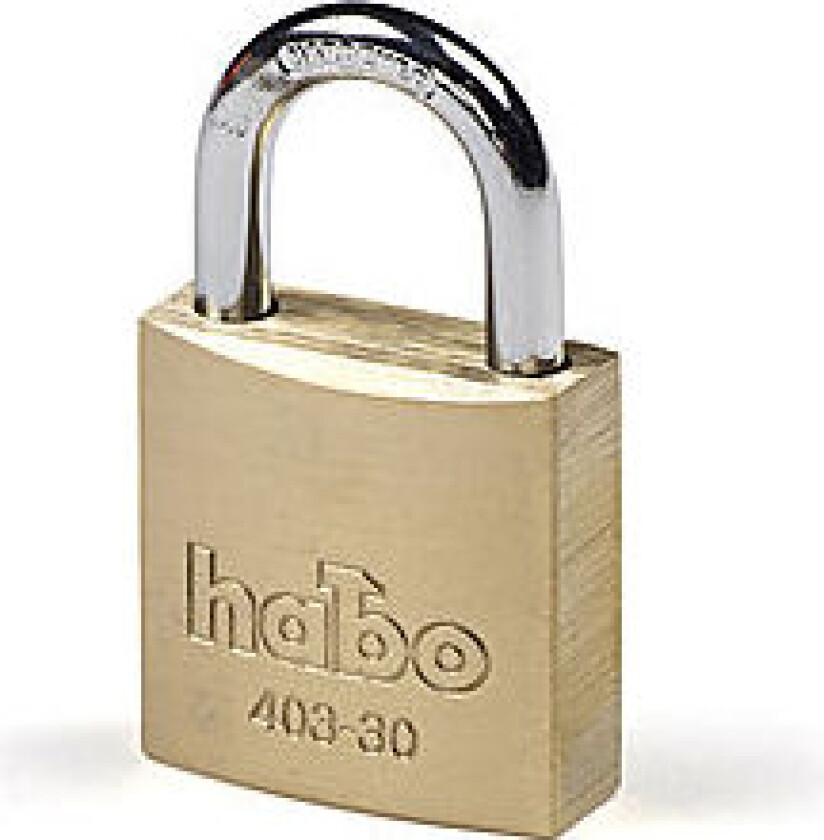 Habo hengelås 403-30 messing