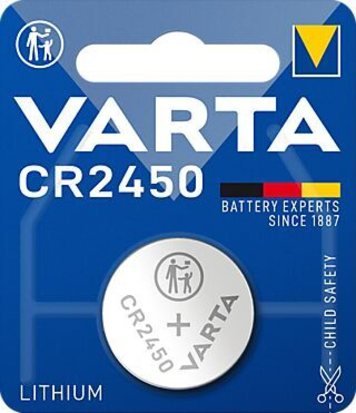 Knappcellebatteri cr 2450