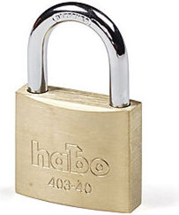 Habo hengelås 403-40 messing