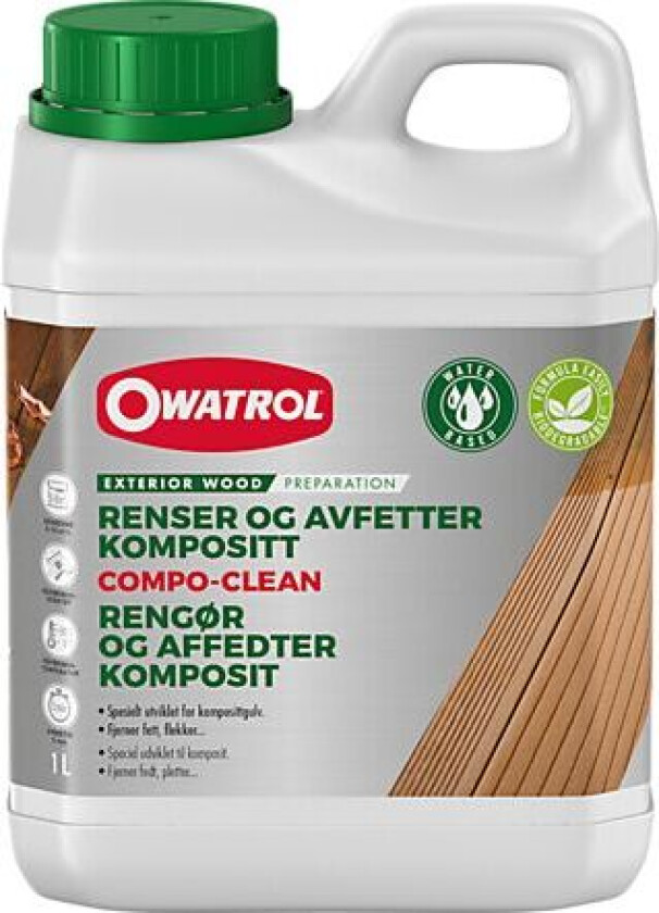 Rensemiddel compo-clean 1l
