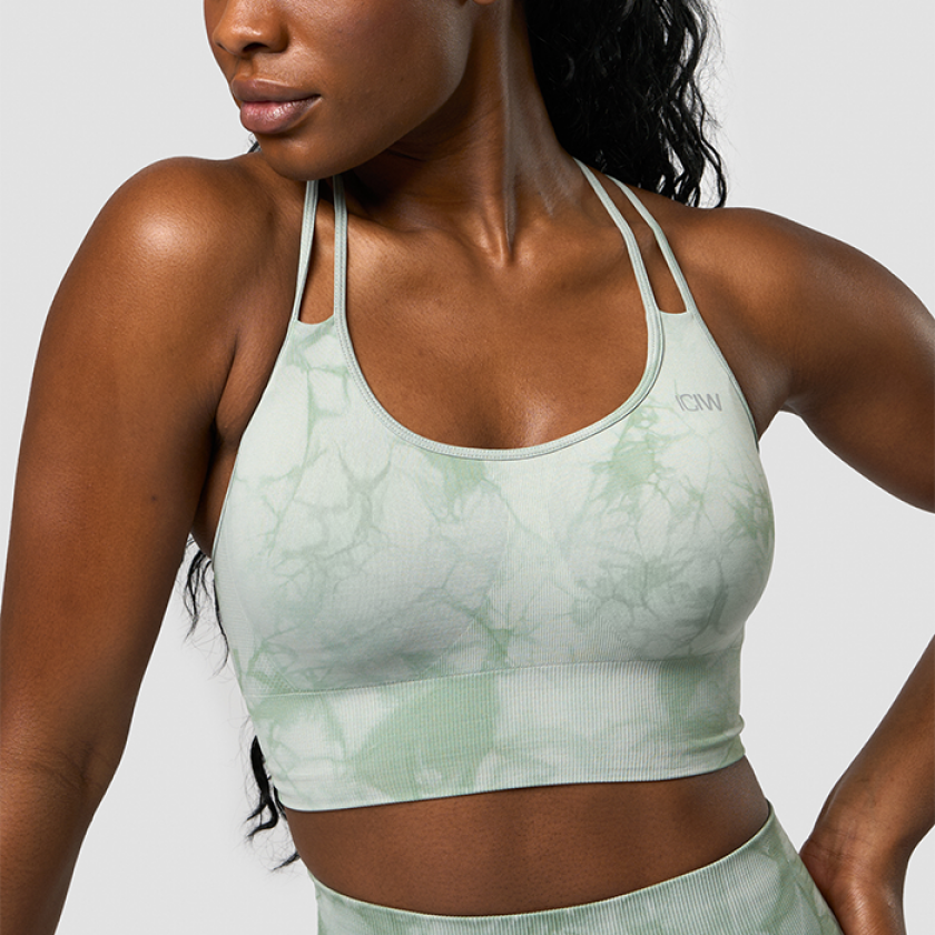 Bilde av Define Seamless Tie Dye Sports Bra, Light Sea Green