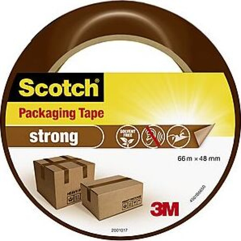 Pakketape 4501b48 66m48mm brun strong