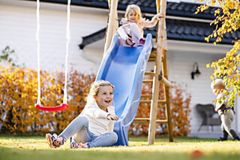 Bilde av Lekestativ Max m/ huske og sklie