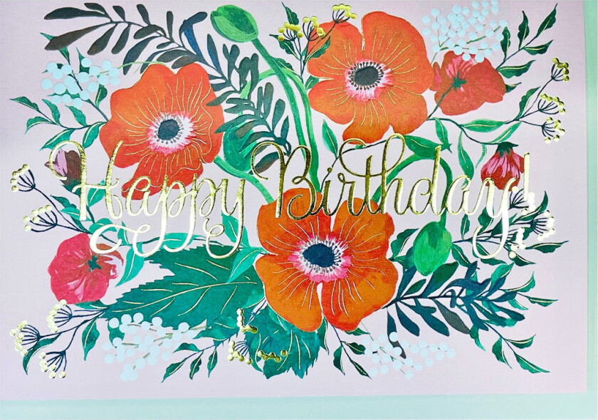 Gratulasjonskort Poppy