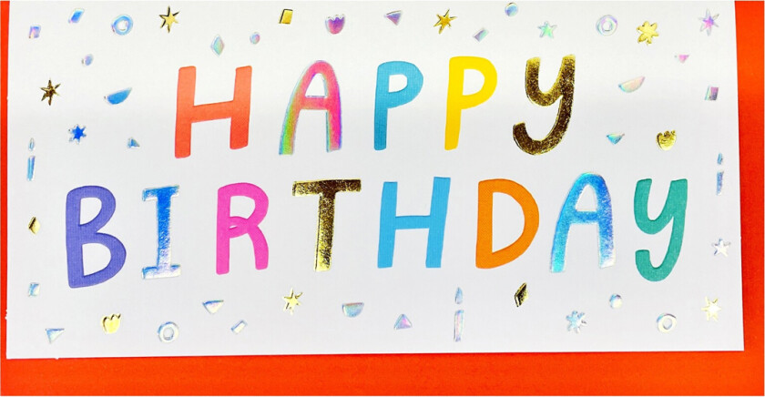 Gratulasjonskort Lettering