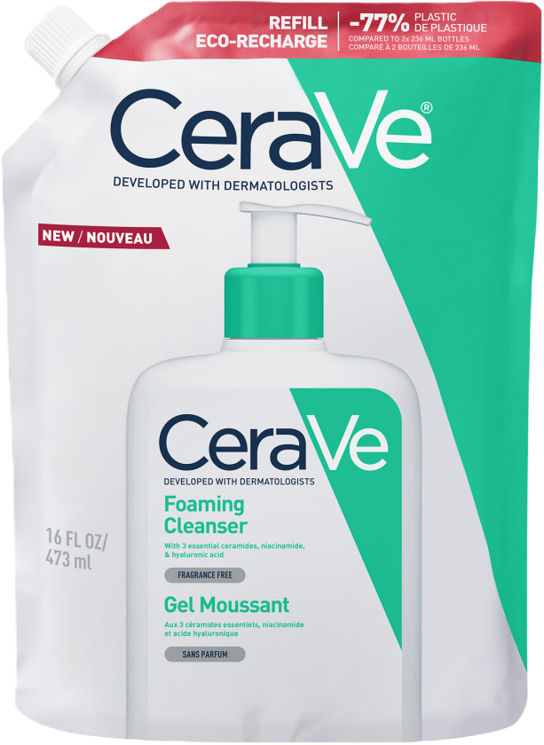 CeraVe Foaming Cleanser renseskum refill 473 ml
