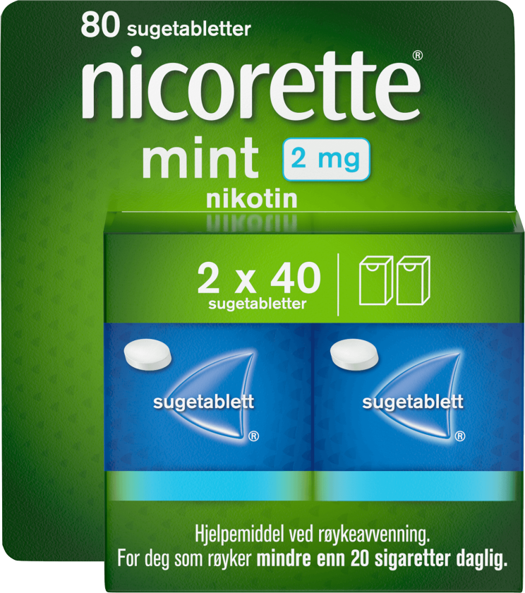 2 mg sugetabletter mint 2x40 stk