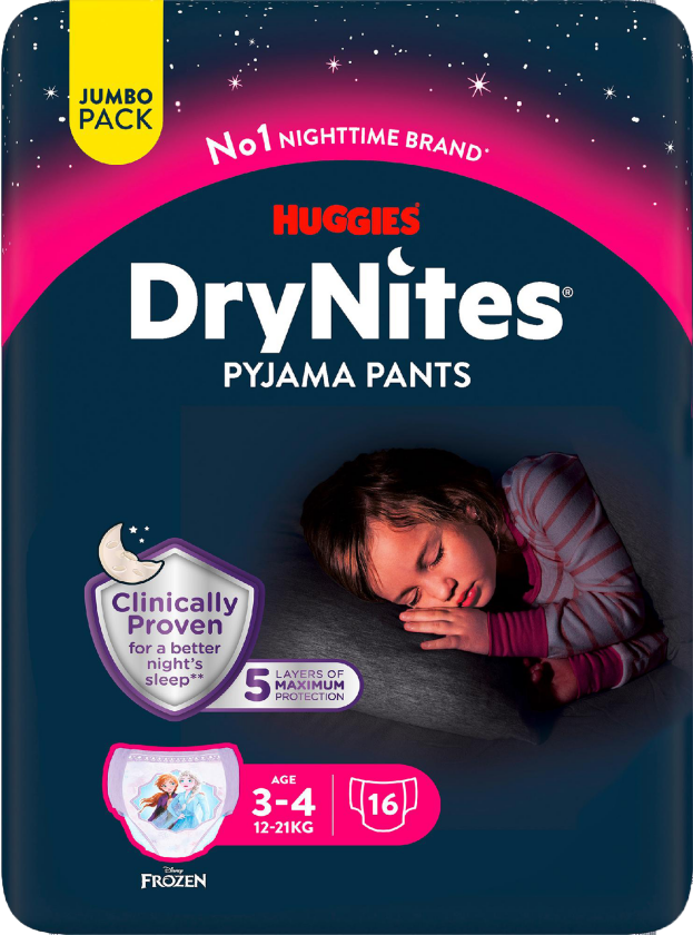 bleie jente 3-4 år (12-21 kg) 16 stk