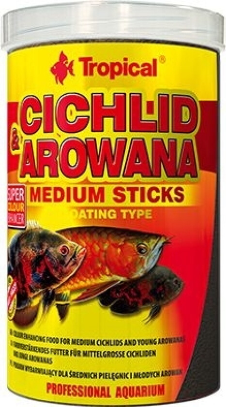 Cichlid&Arowana Medium Sticks - Puszka 250 Ml/90 G