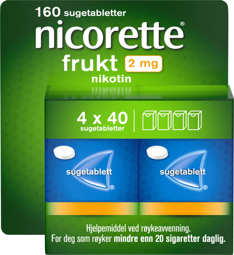 2 mg sugetabletter frukt 4x40 stk