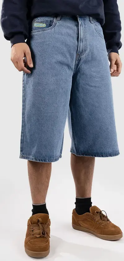Ultra Wide Sk8 Denim Shorts blå